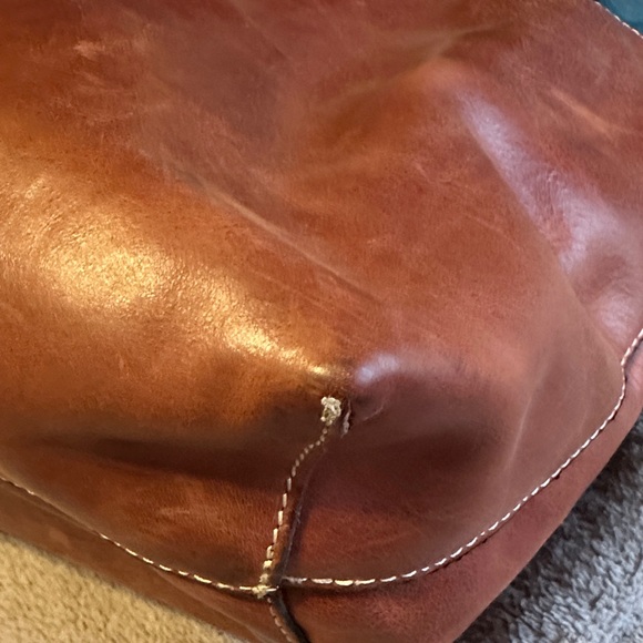 Consuela Brown Tote Bag in Vico Design with Multicolor Straps - GUC - Picture 10 of 16